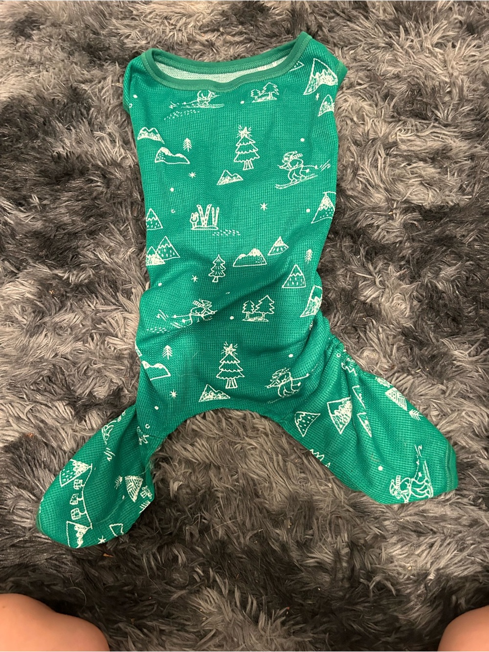 Green Pet Christmas Outfit